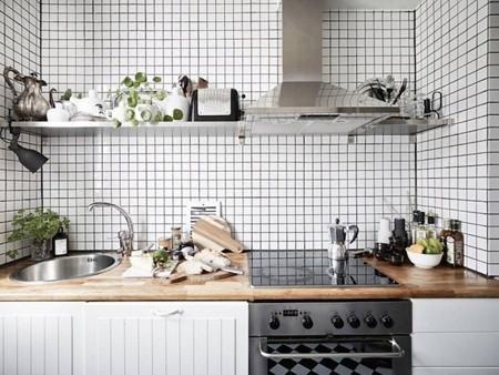 小厨房完全利用法则 一字型橱柜轻松收纳