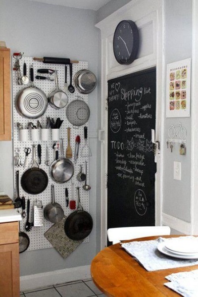 小厨房完全利用法则 一字型橱柜轻松收纳