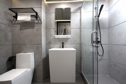 3平米的小卫生间，也可以处理成简单的三式分离。