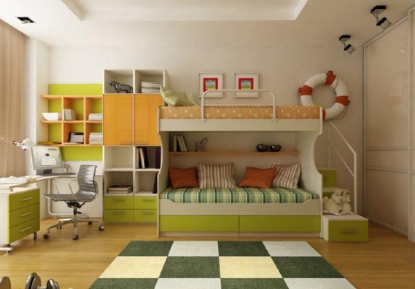 小户型儿童房这样设计实在太棒了，应有尽有还省空间！
