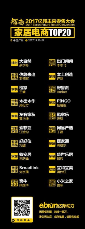 2017未来零售TOP100出炉 ?网易严选盒马鲜生橙家等上榜