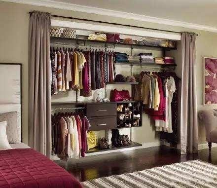 衣柜门用布帘有什么作用？