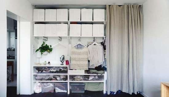衣柜门用布帘有什么作用？