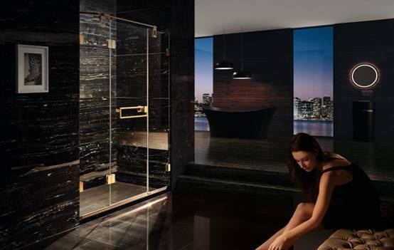 德立淋浴房罗马浴池35系列 高端阶层的浴室宠儿
