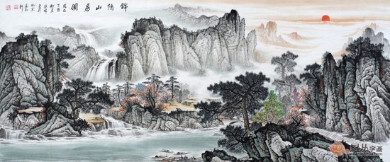 点缀家居装饰画 怎能缺少一幅山水画