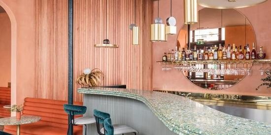 泰晤士河畔的落日，伦敦OMAR’S PLACE地中海风情酒吧餐厅设计