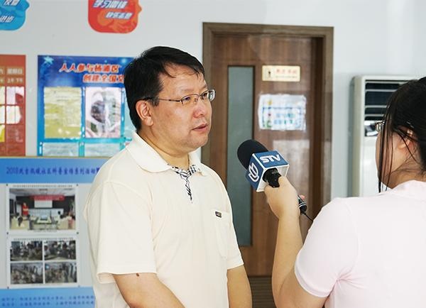 媒体采访市环保协会李伟副秘书长