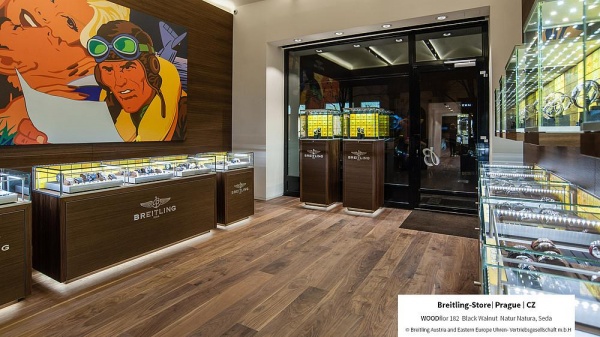 史迪莱克国际案例赏析 | 捷克布拉格百年灵（Breitling）旗舰店，地上精品&腕间杰作