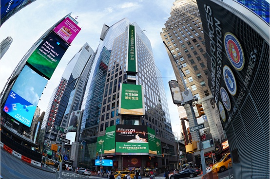 头条！法恩莎卫浴强势登陆纽约时代广场