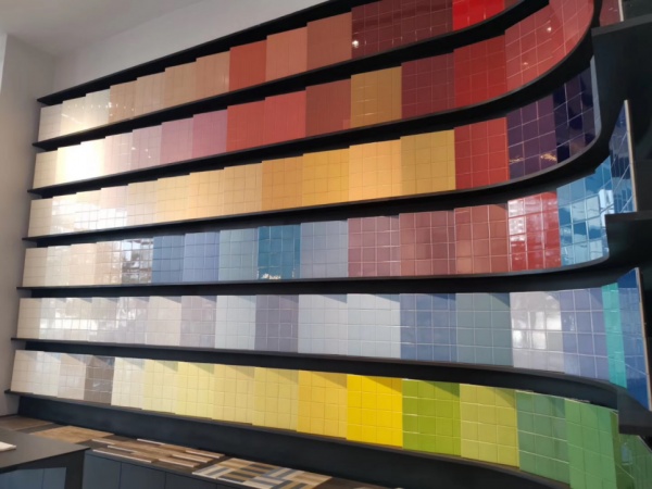 △belite贝利泰陶瓷新展厅2020色彩元素墙