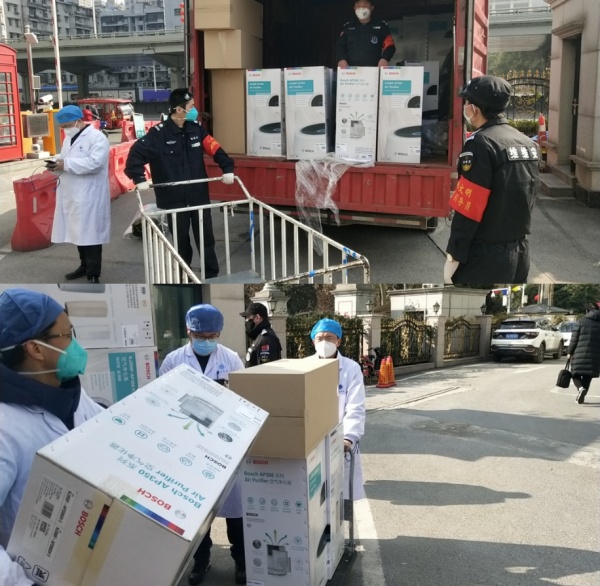 博世热力技术捐赠物资送抵武汉协和医院