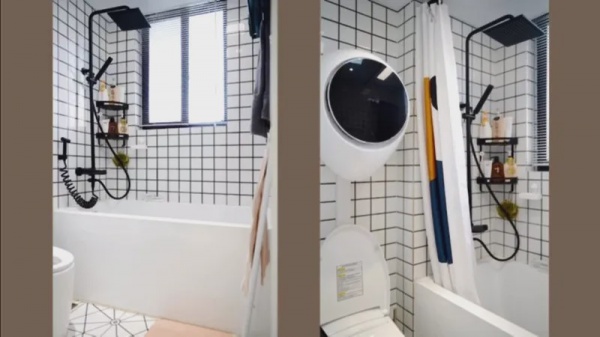 38万粉丝的家居美学博主 揭秘3平米的黑科技浴室