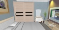 图赏：简约风格板式衣柜的居室搭配原创